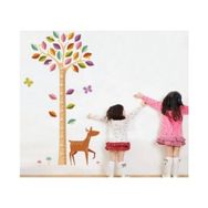 Crystal Kids Ağaç Ve Yavru Ceylan Bebek Ve Çocuk Odası Boy Ölçer Pvc Duvar Stickerı