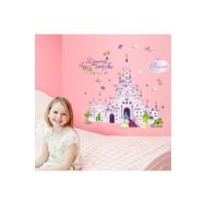 Crystal Kids Kız Çocuk Odası Duvar Dekoru Prenses Şatosu PVC Duvar Sticker