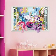 Crystal Kids Pony Midilli 3 Boyutlu Görünüm Bebek Ve Çocuk Odası Pvc Duvar Stickerı
