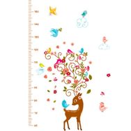 Crystal Kids Yavru Ceylan Bebek Ve Çocuk Odası Boy Ölçer Duvar Stickerı