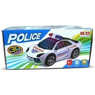 Ctoy 3D Işıklı Pilli ve Sesli Polis Arabası