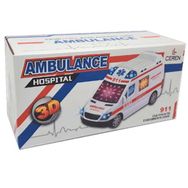 Ctoy 89-1189 Pilli 3D Işıklı ve Sesli Ambulans