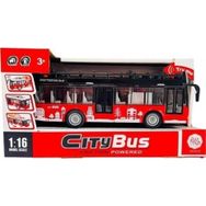 Ctoy Ctoys A1119-13 Kımızı Ses ve Işıklı Oyuncak Şehir Otobüsü