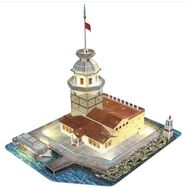 Cubic Fun BJ-80L181H 3D Işıklı Kız Kulesi Puzzle