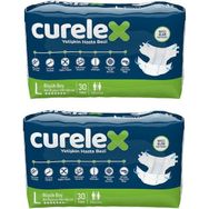 Curelex Large Ekonomik Büyük Boy 30'lu 2 Adet Yetişkin Hasta Bezi