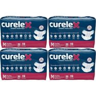 Curelex Yetişkin Bel Bantlı Tekstil Yüzey Medium 4x30 Adet Hasta Bezi