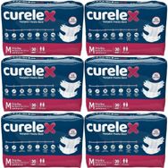 Curelex Yetişkin Bel Bantlı Tekstil Yüzey Medium 6x30 Adet Hasta Bezi