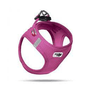 Curli Air-mesh Küçük Irk Köpek 26-30 cm Fuşya 3XS Göğüs Tasması