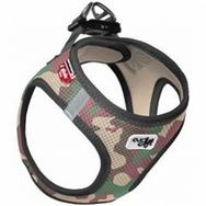 Curli Air-mesh Küçük Irk Köpek 26-30 cm Kamuflaj 3XS Göğüs Tasması
