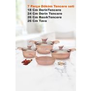 CVS 20028 7 Parça Döküm Granit Tencere Seti