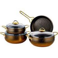 CVS DN20008 7 Parça Granit Gold Tencere Seti
