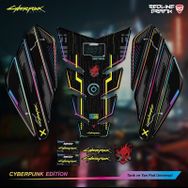 Cyberpunk Tank Pad Yan Pad Seti Motorsiklet Universal Özel Seri S