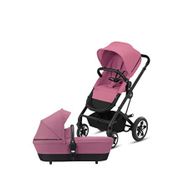 Cybex Talos S 2in1 Black Magnolia Pink Konforlu Tek Elle Katlanabilen Çift Yönlü Bebek Arabası - Pembe