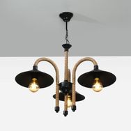 D-Light 3'lü Metal Halat Avize