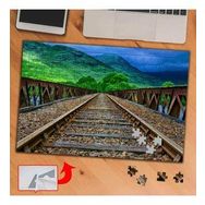 D9FCD Yeşilliğe Giden Tren Yolu 240 Parça Puzzle Yapboz Tablo