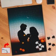 DA2C1 Gökyüzü Altında Çift Silüet 240 Parça Puzzle Yapboz Tablo