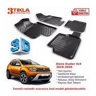 Dacia Duster 4x4 2018-2020 Seti 3D Havuzlu Paspas