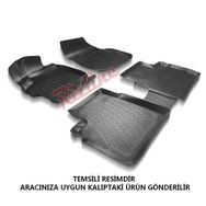 Dacia Logan 2 Mcv 2012 Sonrası Siyah 3D Havuzlu Paspas