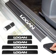 Dacıa Logan 4 Adet Karbon Kapı Eşiği Sticker