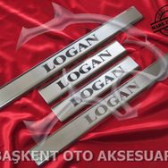 Dacia Logan Lazer Kumlama 2005-2011 4 Parça Krom Kapı Eşiği