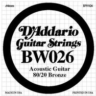 D'addario 026 Akustik Gitar Tek Teli