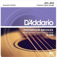 D'addario 11-52 Phosphor Bronze Custom Light Akustik Gitar Teli