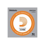 D'addario BW024 80/20 Bronze Wound 024 Sol Akustik Tek Tel