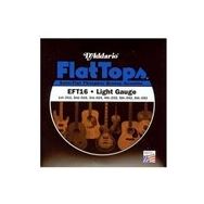 D'addario EFT16 Flat Light 012 Zımparalı Akustik Tel Set