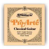 D'addario EJ43 Light Tension Silver Klasik Tel Set