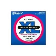 D'addario EXL1705 5 Telli 045 Bas Tel Set