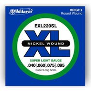 D'addario EXL220SL Bass Gitar Tel Seti
