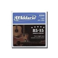 D'addario EZ910 Light 011 Akustik Tel Set