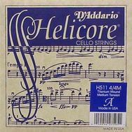 D'addario H511 Helıcore A-LA Long Scale Medıum Cello Tek Tel