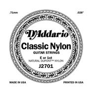 D'addario J2701 Clear Naylon Normal Tension Mi Klasik Tek Tel