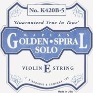 D'addario K420B5 Kaplan Golden Spiral Solo Scale Keman Tek Teli