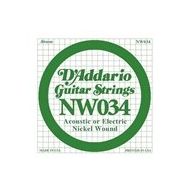 D'addario NW034 Single Nikel Wound Akustik Tel
