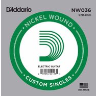 D'addario NW036 La Akustik Tel Nikel Wound Elektro Akustik Tel