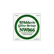 D'addario NW066 Mİ Kalın Elektro ve Akustik Tek Tel