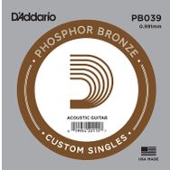 D'addario Pb039 Phosphor Bronze Wound Akustik Tek Tel