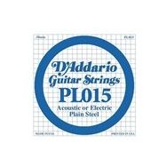 D'addario PL015 Plain Steel Elektro Tek Tel