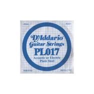D'addario PL017 Plain Steel 017 Elektro Tek Tel