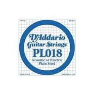 D'addario PL018 Plaın Steel Elektro Tek Tel