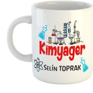 Dafhi Meslek Kimyager Kişiye Özel İsimli Kupa