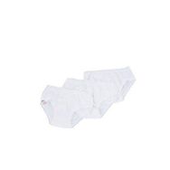 Dagi K017Y0030 Beyaz 3'lü Penye Kız Çocuk Slip Külot