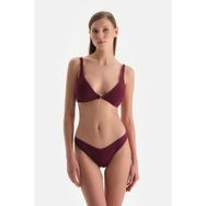 Dagi Kadın Brazilian Alt Örme Bordo Bikini