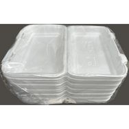 Dagyuce 36D 23.5x15 cm 10 Adet Tek Kullanımlık Köpük İskender Kapaklı Kase Kutu