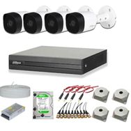 Dahua 4 Kameralı 2 mp 500 gb HDD 1080P Full HD AHD HDCVI Hazır 4'lü Kamera Set