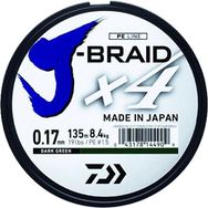 Daiwa J-Braid 4 Kat 135 mt 0,15 mm Koyu Yeşil Örgü İp Misina