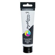 Daler Rowney 129150040 Process Black 150 ml Akrilik Boya