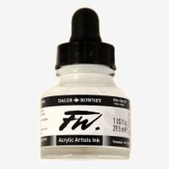 Daler Rowney 193968 FW Ink Likit 29.5 ml White 1129 Akrilik Boya